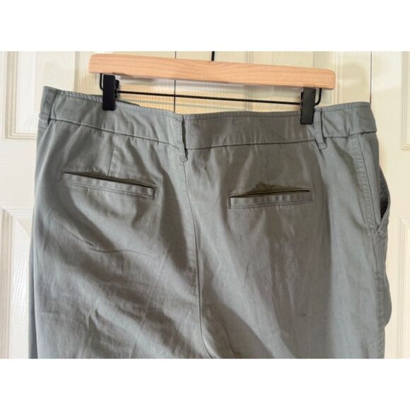 Coldwater Creek Hidden Stretch Waist Chino Pants NWT Women’s 18 Laurel Green - Picture 4 of 10